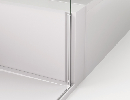 Cabina de dus 70x100 cm cu usa batanta si profil compensator, crom, instalare usa stanga, Ronal Cadura [6]