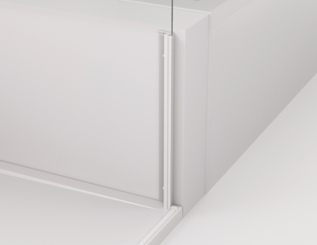 Cabina de dus 90x120 cm cu usa batanta si profil compensator, alb, instalare usa stanga, Ronal Cadura [5]