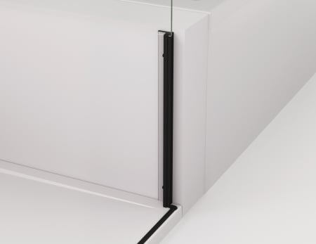 Cabina de dus 70x70 cm cu usa batanta si profil compensator, negru mat, instalare usa dreapta Ronal Cadura [6]