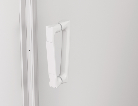 Cabina de dus 90x120 cm cu usa batanta si profil compensator, alb, instalare usa stanga, Ronal Cadura [2]