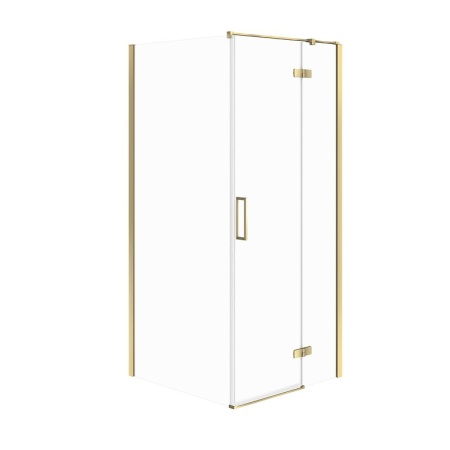 Cabina de dus 90x90x195 cm, sticla securizata 6 mm, dreapta, Auriu, Cersanit Jota [0]
