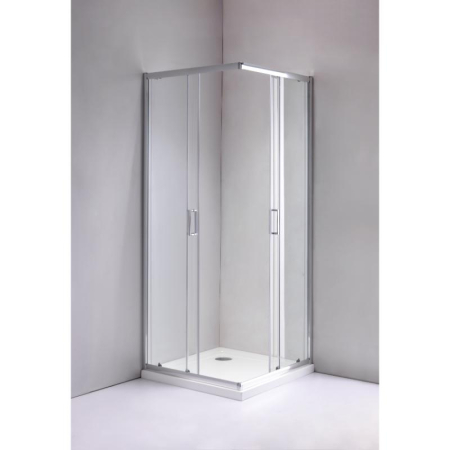 Cabina de dus usi culisante crom patrata 80x80 cm Mediterraneo Siri [1]