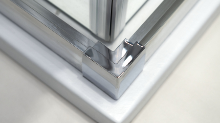 Cabina de dus crom patrata cu cadita alba 80x80 cm Deante Funkia Evo [2]