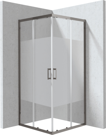 Baie - Cabina de dus titan patrata 80x80 cm cu sticla model dunga Deante Funkia Evo