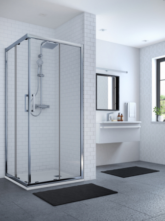 Usa dus glisanta cu segment fix 90 cm Ideal Standard Connect 2 profil crom lucios [2]