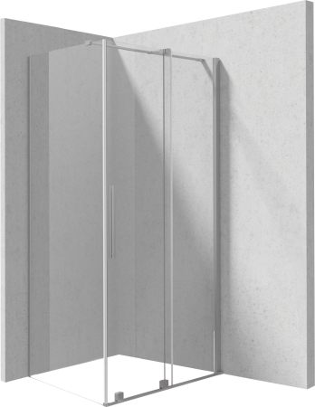 Baie - Cabina de dus otel slefuit dreptunghiulara 140x70 cm Deante Prizma