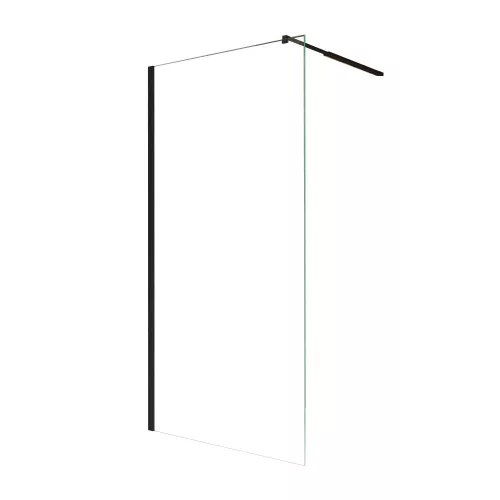 Paravane de dus walk-in - Paravan de dus walk-in, 80x190 cm, neagru, Leziter River