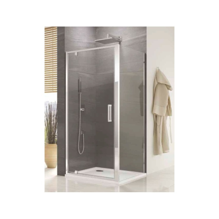 Cabina dus 80x80 cm cu usa batanta, crom lucios, sticla securizata de 6 mm, Sanswiss Ocelia [1]