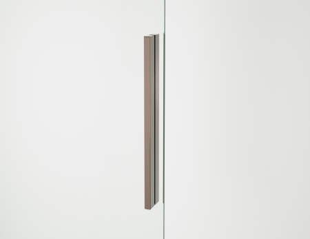 Cabina dus champagne metal 160x90 cm cu usa culisanta, grosime sticla 8 mm, tratament anticalcar, Ronal Oriana [11]