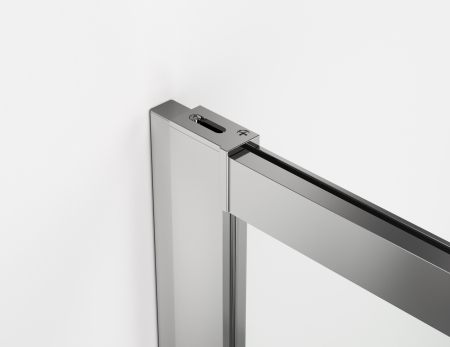 Cabina dus crom 130x90 cm cu usa culisanta, grosime sticla 8 mm, tratament anticalcar, Ronal Oriana [2]