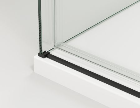 Cabina dus negru mat 130x90 cm cu usa culisanta, grosime sticla 8 mm, tratament anticalcar, Ronal Oriana [7]