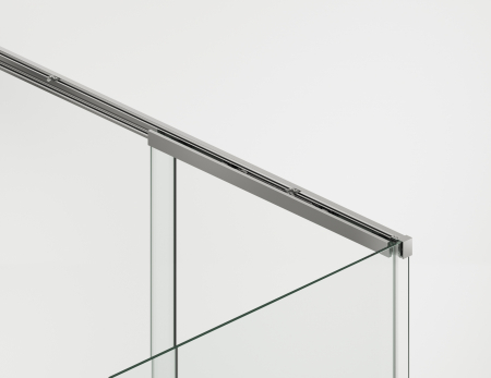 Cabina dus crom 130x90 cm cu usa culisanta, grosime sticla 8 mm, tratament anticalcar, Ronal Oriana [10]