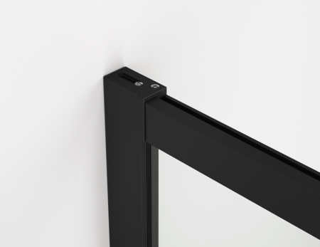 Cabina dus negru mat 130x90 cm cu usa culisanta, grosime sticla 8 mm, tratament anticalcar, Ronal Oriana [2]