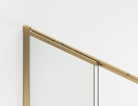 Cabina dus auriu periat 160x80 cm cu usa culisanta, grosime sticla 8 mm, tratament anticalcar, Ronal Oriana [10]