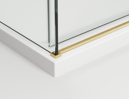 Cabina dus auriu periat 160x80 cm cu usa culisanta, grosime sticla 8 mm, tratament anticalcar, Ronal Oriana [8]