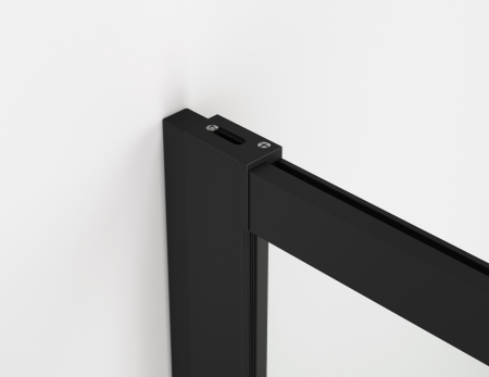 Cabina dus negru mat 130x90 cm cu usa culisanta, grosime sticla 8 mm, tratament anticalcar, Ronal Oriana [3]