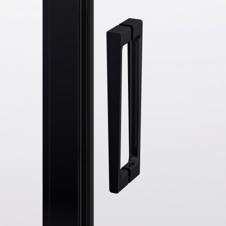 Cabina dus negru mat 90x90 cm cu usa pivotanta, grosime sticla 6 mm, tratament anticalcar, Ronal Divera [9]