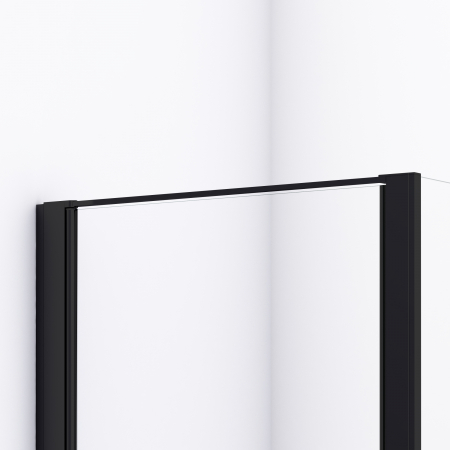 Cabina dus negru mat 90x90 cm cu usa pivotanta, grosime sticla 6 mm, tratament anticalcar, Ronal Divera [5]