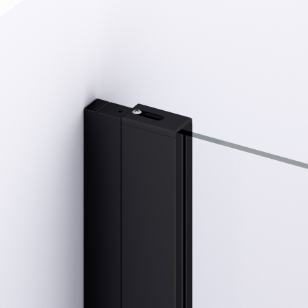 Cabina dus negru mat 80x80 cm cu usa pivotanta, grosime sticla 6 mm, tratament anticalcar, Ronal Divera [3]