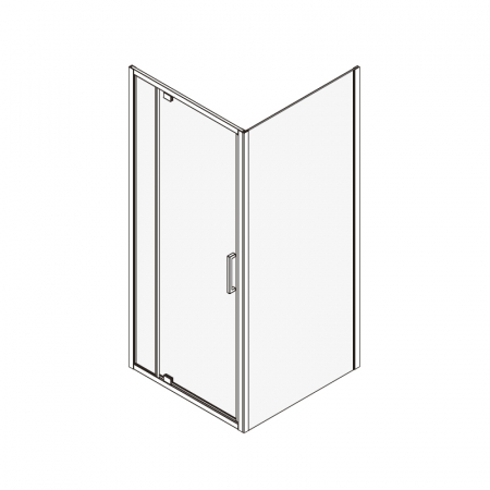 Cabina dus dreptunghiulara culoare crom 100x80 cm, Mediterraneo, Andina [3]