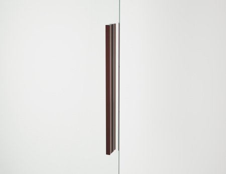 Cabina dus bordeaux metal 120x80 cm cu usa culisanta, grosime sticla 8 mm, tratament anticalcar, Ronal Oriana [8]