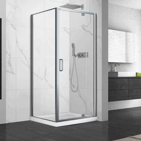 Baie - Cabina dus patrata culoare crom 80x80 cm, Mediterraneo, Andina