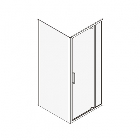Cabina dus patrata culoare crom 80x80 cm, Mediterraneo, Andina [4]
