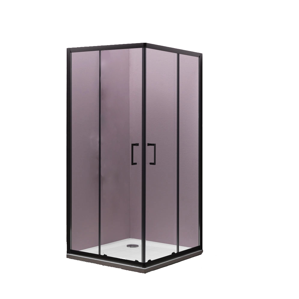 Baie - Cabina dus patrata neagra 90x90 cm KolpaSan, Eco Quat