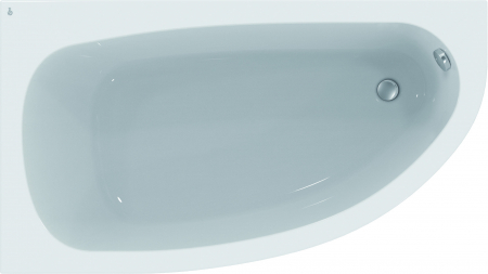 Cada baie pe colt Ideal Standard Hotline, asimetrica, 160x90 cm, orientare stanga [1]
