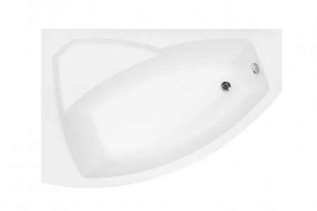 Cazi de baie pe colt - Cada baie asimetrica cu sezut, acril, 150 x 95 cm, orientare stanga, Besco Rima
