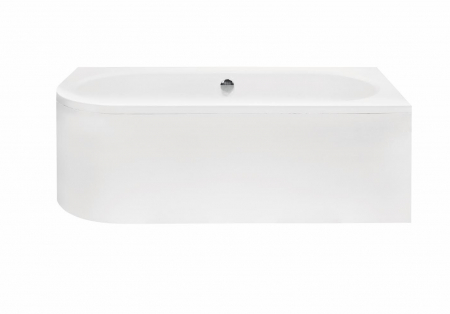 Cada baie asimetrica alba, acril, 180 x 80 cm, orientare dreapta, Besco Avita [2]