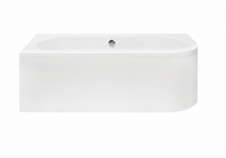 Cada baie asimetrica alba, acril, 180 x 80 cm, orientare stanga, Besco Avita [1]
