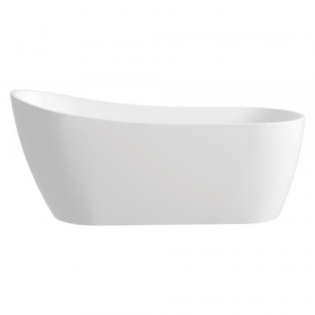 Set cada baie freestanding 150 x 75 cm, ovala cu preaplin, Diva Foglia, plus baterie freestanding, crom lucios [1]