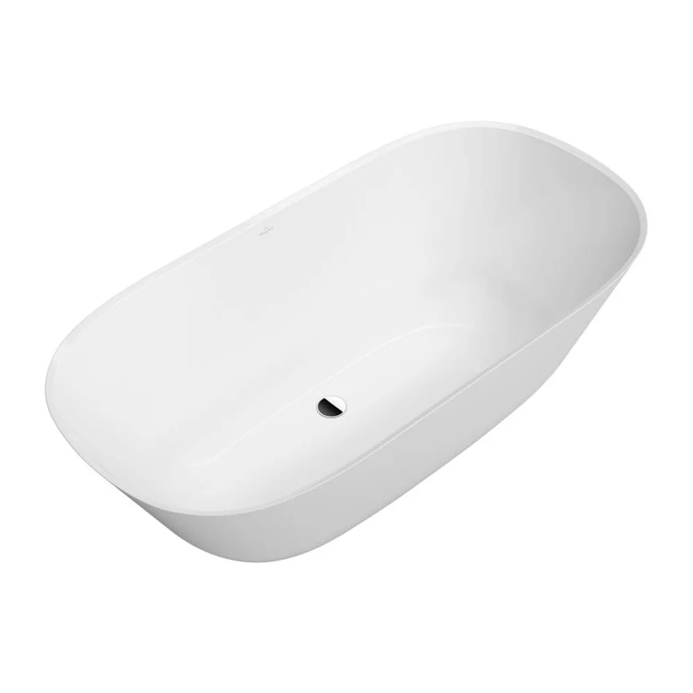 Cazi de baie freestanding - Cada baie freestanding 155x75 cm alb alpin, ovala, Villeroy&Boch Theano