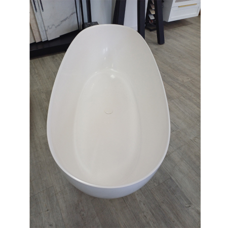Cada baie freestanding 170x70 cm, compozit, ovala, alb mat, Fluminia Etna [2]