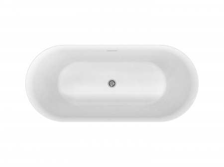 Cada baie freestanding alba, ovala, acril, 167 x 75 cm, Florida Viva [2]