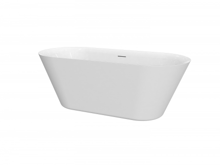 Cada baie freestanding alba, ovala, acril, 167 x 75 cm, Florida Viva [1]