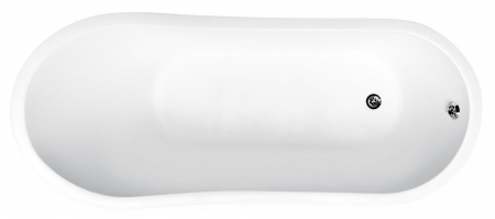 Cada baie freestanding asimetrica, compozit, 160 x 68 cm, Besco Gloria [1]