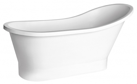 Cazi de baie freestanding - Cada baie freestanding asimetrica, compozit, 160 x 68 cm, Besco Gloria