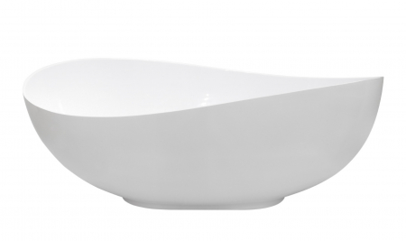 Cada baie freestanding Besco Siya, 172x100 cm, alb mat [2]