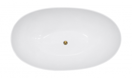 Cada baie freestanding Besco Siya, 172x100 cm, alb mat [3]
