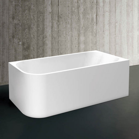Cada baie freestanding dreptunghiulara 150 x 75 cm alba, orientare dreapta Florida Maugli [1]