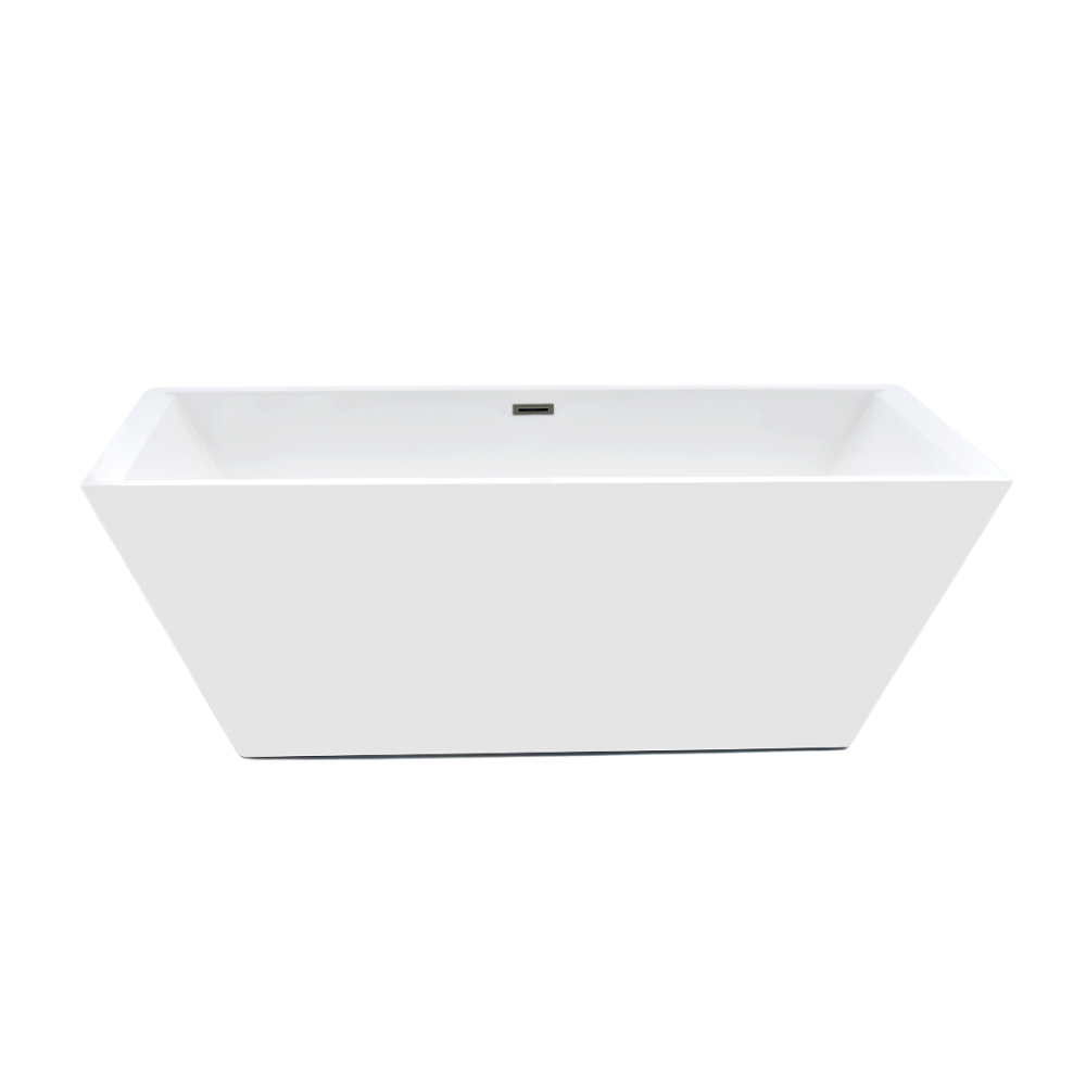 Cazi baie - Cada baie freestanding, dreptunghiulara cu preaplin, West Hades, acril, alb, 178 x 80 cm resigilata