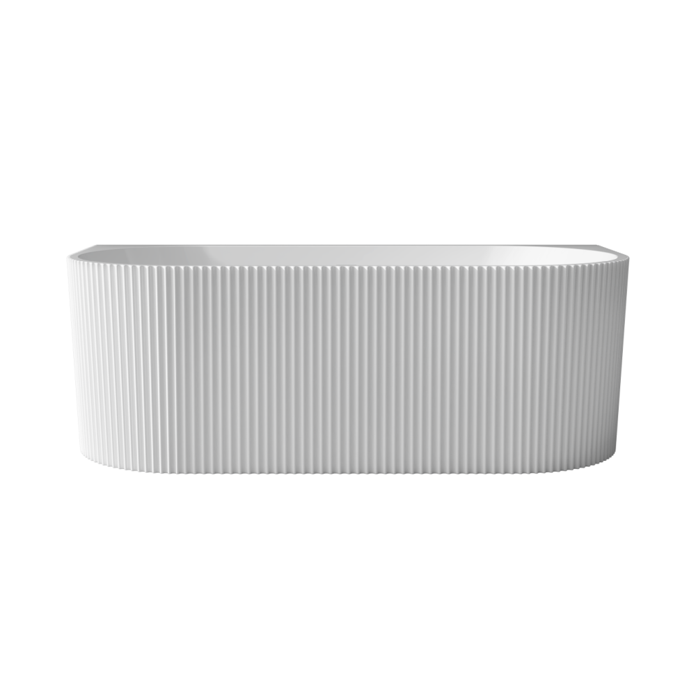 Cazi de baie freestanding - Cada baie freestanding, lipita de perete, alba, 3D, Besco Leya, 170x78 cm