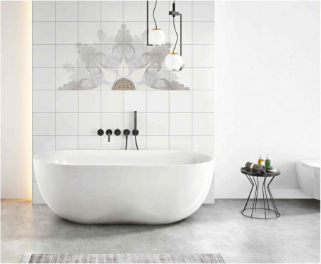 Cazi de baie freestanding - Cada baie freestanding ovala 169 x 73 cm  cu instalatie completa, alba, Florida, Aura