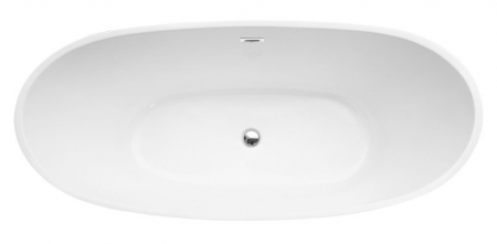 Cada baie freestanding ovala, acril, 170 x 80 cm, Besco Ayla [3]