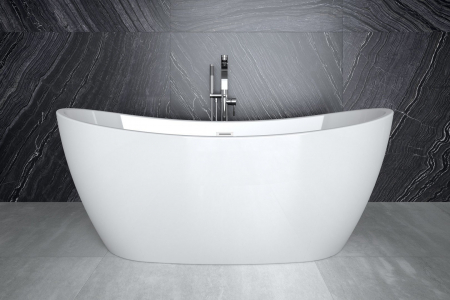 Cada baie freestanding ovala, acril, 170 x 80 cm, Besco Ayla [4]