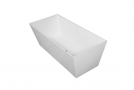 Cazi de baie freestanding - Cada baie freestanding dreptunghiulara, compozit, 159 x 65 cm, Cast Marble Cairo