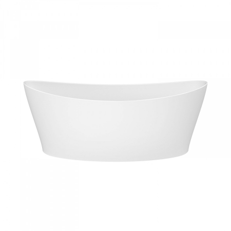 Cada baie freestanding ovala, compozit, 160 x 71 cm, Foglia Wave [9]