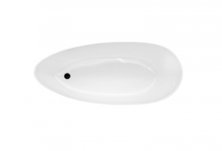 Cada baie freestanding ovala, compozit, alba, 170x72 cm, Besco Goya [4]
